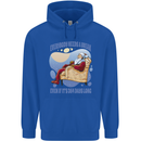 Christmas Santa Claus Needs a Break Xmas Childrens Kids Hoodie Royal Blue