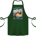 Christmas Santa Claus Needs a Break Xmas Cotton Apron 100% Organic Forest Green