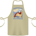 Christmas Santa Claus Needs a Break Xmas Cotton Apron 100% Organic Khaki