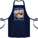 Christmas Santa Claus Needs a Break Xmas Cotton Apron 100% Organic Navy Blue