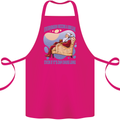 Christmas Santa Claus Needs a Break Xmas Cotton Apron 100% Organic Pink