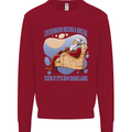 Christmas Santa Claus Needs a Break Xmas Kids Sweatshirt Jumper Red