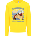 Christmas Santa Claus Needs a Break Xmas Kids Sweatshirt Jumper Yellow