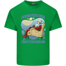 Christmas Santa Claus Needs a Break Xmas Kids T-Shirt Childrens Irish Green