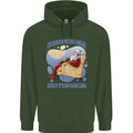 Christmas Santa Claus Needs a Break Xmas Mens 80% Cotton Hoodie Forest Green