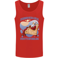 Christmas Santa Claus Needs a Break Xmas Mens Vest Tank Top Red