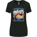 Christmas Santa Claus Needs a Break Xmas Womens Wider Cut T-Shirt Black