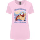 Christmas Santa Claus Needs a Break Xmas Womens Wider Cut T-Shirt Light Pink