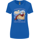 Christmas Santa Claus Needs a Break Xmas Womens Wider Cut T-Shirt Royal Blue