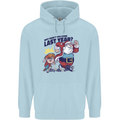 Christmas Santa Naughty List Funny Xmas Childrens Kids Hoodie Light Blue