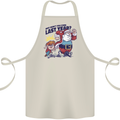 Christmas Santa Naughty List Funny Xmas Cotton Apron 100% Organic Natural