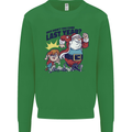 Christmas Santa Naughty List Funny Xmas Kids Sweatshirt Jumper Irish Green