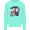 Christmas Santa Naughty List Funny Xmas Kids Sweatshirt Jumper Peppermint