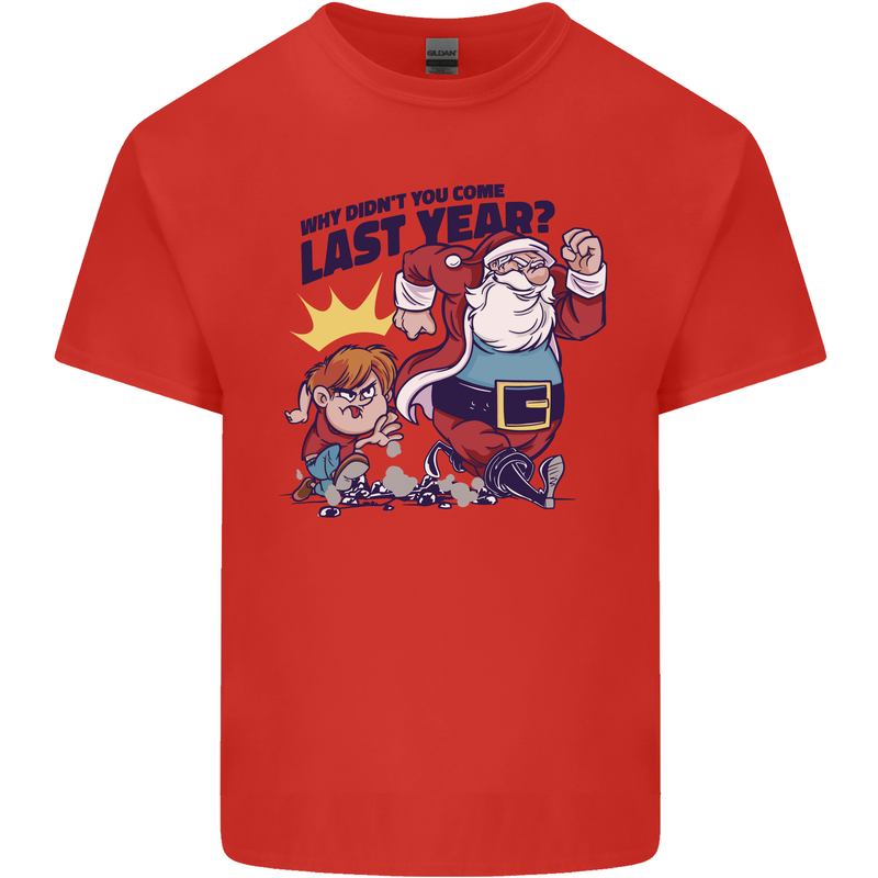 Christmas Santa Naughty List Funny Xmas Kids T-Shirt Childrens Red
