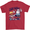 Christmas Santa Naughty List Funny Xmas Mens T-Shirt 100% Cotton Red