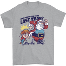 Christmas Santa Naughty List Funny Xmas Mens T-Shirt 100% Cotton Sports Grey