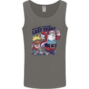 Christmas Santa Naughty List Funny Xmas Mens Vest Tank Top Charcoal