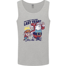 Christmas Santa Naughty List Funny Xmas Mens Vest Tank Top Sports Grey