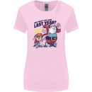 Christmas Santa Naughty List Funny Xmas Womens Wider Cut T-Shirt Light Pink