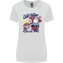 Christmas Santa Naughty List Funny Xmas Womens Wider Cut T-Shirt White