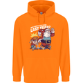 Christmas Santa Naughty List Xmas Funny Childrens Kids Hoodie Orange