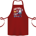 Christmas Santa Naughty List Xmas Funny Cotton Apron 100% Organic Maroon