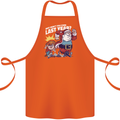 Christmas Santa Naughty List Xmas Funny Cotton Apron 100% Organic Orange