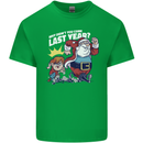 Christmas Santa Naughty List Xmas Funny Kids T-Shirt Childrens Irish Green
