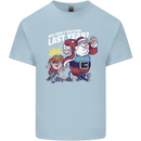 Christmas Santa Naughty List Xmas Funny Kids T-Shirt Childrens Light Blue