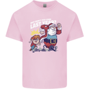 Christmas Santa Naughty List Xmas Funny Kids T-Shirt Childrens Light Pink