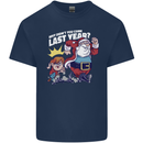 Christmas Santa Naughty List Xmas Funny Kids T-Shirt Childrens Navy Blue