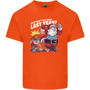 Christmas Santa Naughty List Xmas Funny Kids T-Shirt Childrens Orange