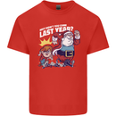 Christmas Santa Naughty List Xmas Funny Kids T-Shirt Childrens Red