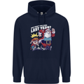 Christmas Santa Naughty List Xmas Funny Mens 80% Cotton Hoodie Navy Blue