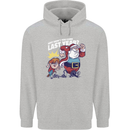 Christmas Santa Naughty List Xmas Funny Mens 80% Cotton Hoodie Sports Grey