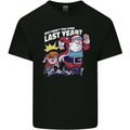 Christmas Santa Naughty List Xmas Funny Mens Cotton T-Shirt Tee Top Black