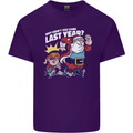 Christmas Santa Naughty List Xmas Funny Mens Cotton T-Shirt Tee Top Purple