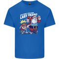 Christmas Santa Naughty List Xmas Funny Mens Cotton T-Shirt Tee Top Royal Blue