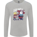 Christmas Santa Naughty List Xmas Funny Mens Long Sleeve T-Shirt Sports Grey