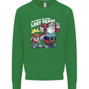 Christmas Santa Naughty List Xmas Funny Mens Sweatshirt Jumper Irish Green