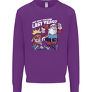 Christmas Santa Naughty List Xmas Funny Mens Sweatshirt Jumper Purple