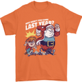 Christmas Santa Naughty List Xmas Funny Mens T-Shirt 100% Cotton Orange