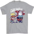 Christmas Santa Naughty List Xmas Funny Mens T-Shirt 100% Cotton Sports Grey