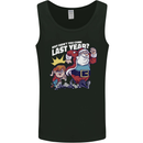Christmas Santa Naughty List Xmas Funny Mens Vest Tank Top Black