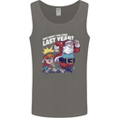 Christmas Santa Naughty List Xmas Funny Mens Vest Tank Top Charcoal