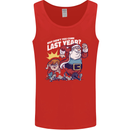 Christmas Santa Naughty List Xmas Funny Mens Vest Tank Top Red