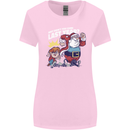 Christmas Santa Naughty List Xmas Funny Womens Wider Cut T-Shirt Light Pink