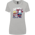 Christmas Santa Naughty List Xmas Funny Womens Wider Cut T-Shirt Sports Grey