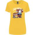Christmas Santa Naughty List Xmas Funny Womens Wider Cut T-Shirt Yellow