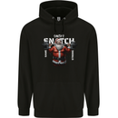 Christmas Santa Snatch Xmas Gym Training Childrens Kids Hoodie Black